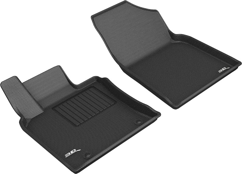 3D MAXpider All-Weather Floor Mats for Toyota Avalon Gasoline 2019-2022 Custom Fit Car Floor Liners, Kagu Series (Black) - Front Row