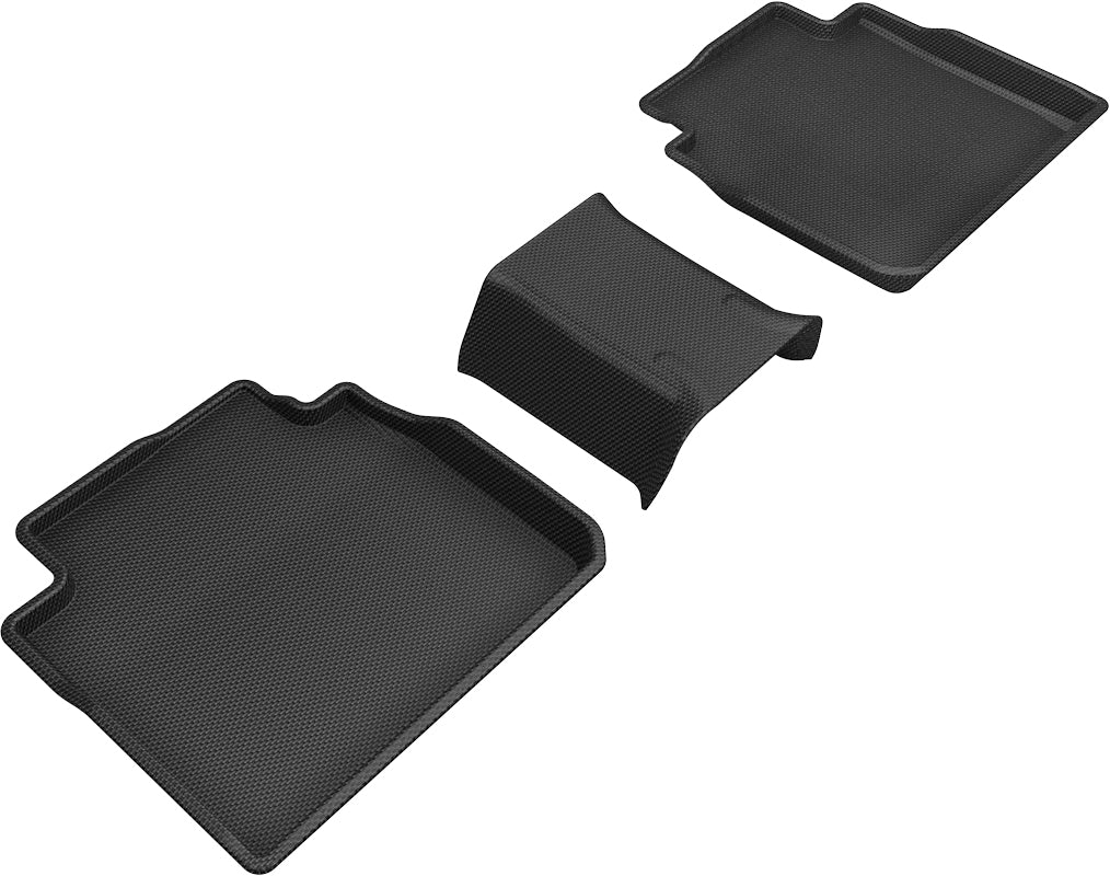 3D MAXpider All-Weather Floor Mats for Toyota Avalon Gasoline 2019-2022 Custom Fit Car Floor Liners, Kagu Series (Black) - Second Row