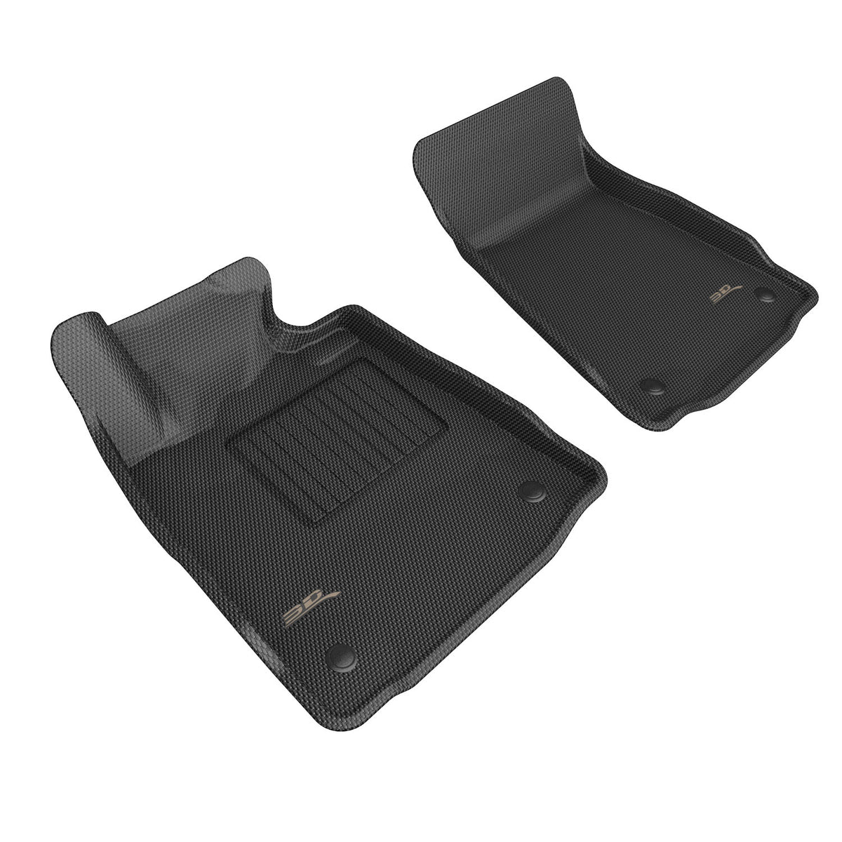 3D MAXpider Custom Fit Kagu Floor Mat (Black) Compatible with Nissan Z 2023-2026 - Front Row