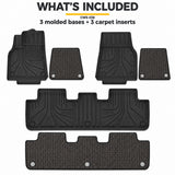 U-Guard Floor Mats with Carpet Inserts for Tesla Model Y 2021-2024