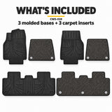 U-Guard Floor Mats with Carpet Inserts for Tesla Model Y 2025-2027