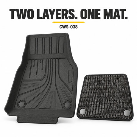 U-Guard Floor Mats with Carpet Inserts for Tesla Model Y 2021-2024
