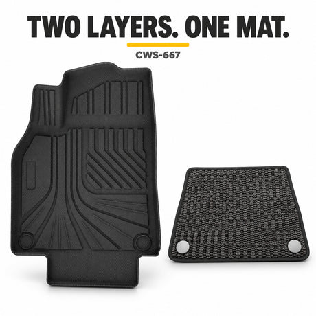 U-Guard Floor Mats with Carpet Inserts for Tesla Model Y RWD 2026-2027