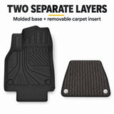 U-Guard Floor Mats with Carpet Inserts for Tesla Model Y 2025-2027