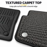 U-Guard Floor Mats with Carpet Inserts for Tesla Model 3 2019-2022