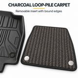 U-Guard Floor Mats with Carpet Inserts for Tesla Model Y 2025-2027