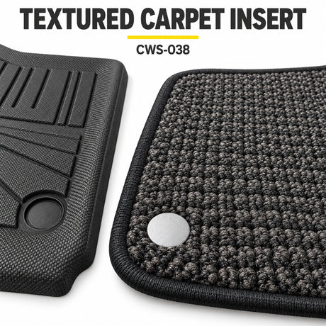 U-Guard Floor Mats with Carpet Inserts for Tesla Model Y 2021-2024