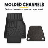 U-Guard Floor Mats with Carpet Inserts for Tesla Model Y 2025-2027