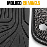 U-Guard Floor Mats with Carpet Inserts for Tesla Model Y RWD 2026-2027