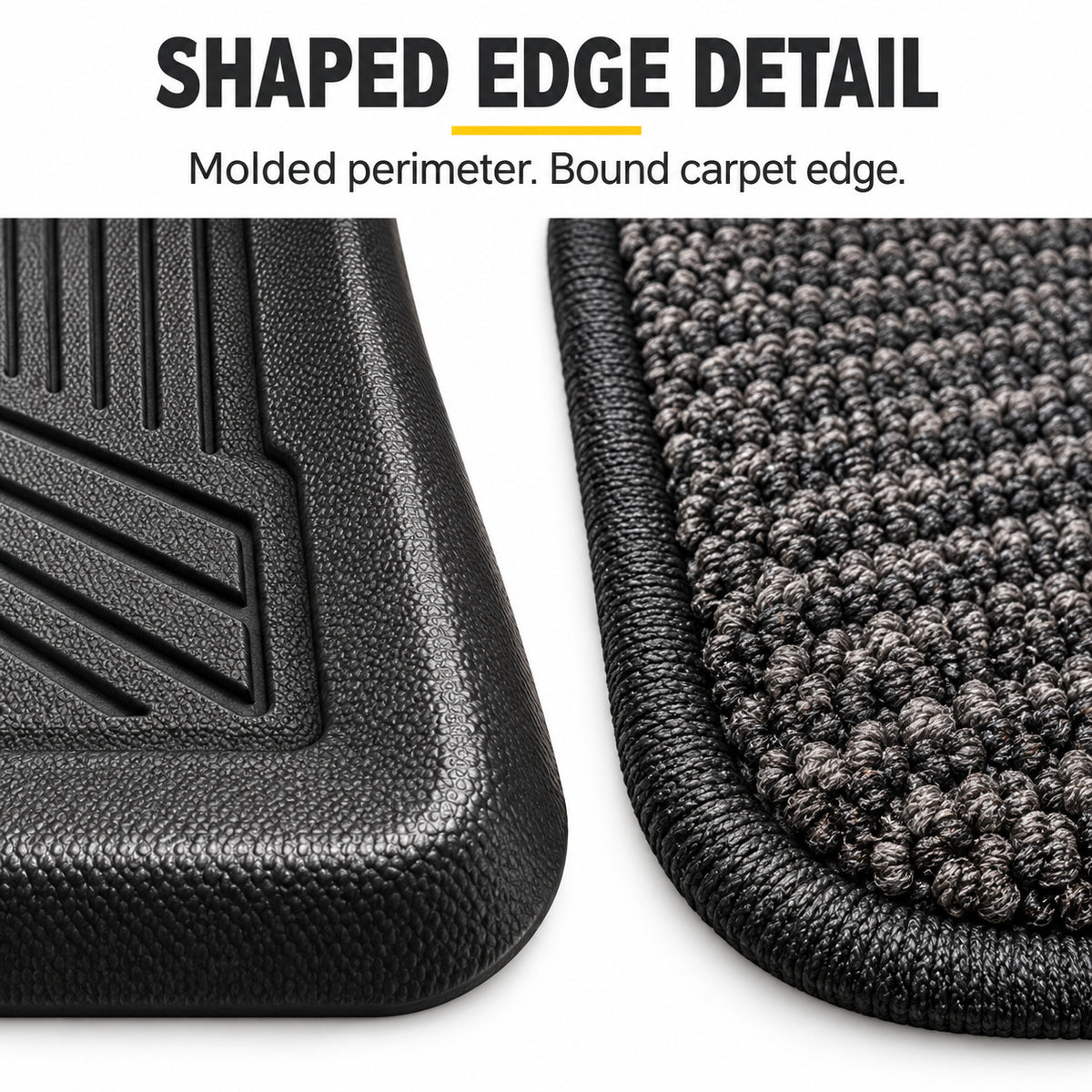 U-Guard Floor Mats with Carpet Inserts for Tesla Model 3 2019-2022