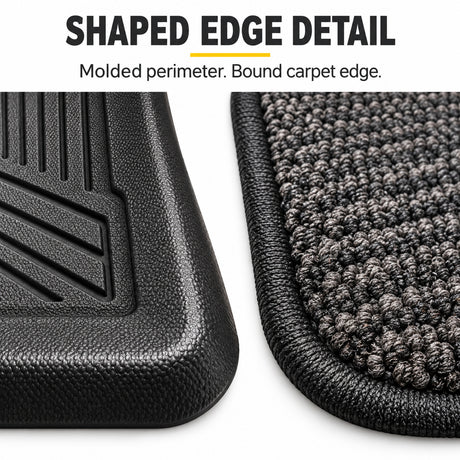 U-Guard Floor Mats with Carpet Inserts for Tesla Model 3 2019-2022