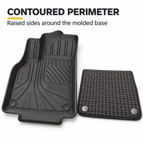 U-Guard Floor Mats with Carpet Inserts for Tesla Model Y 2021-2024