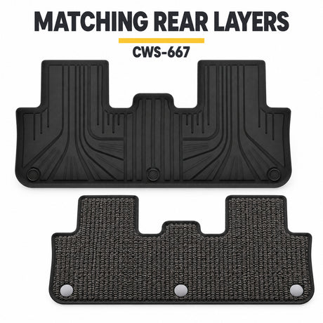 U-Guard Floor Mats with Carpet Inserts for Tesla Model Y RWD 2026-2027