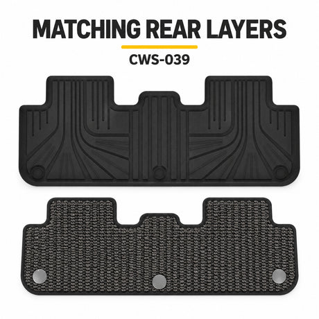 U-Guard Floor Mats with Carpet Inserts for Tesla Model Y 2025-2027