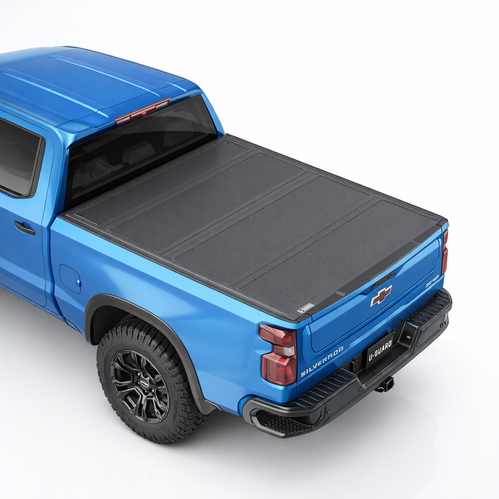 U-Guard Low Profile Flip up Tonneau Cover (Chev / GMC Silverado / Sierra 1500 2019-2025 6'6" Bed)
