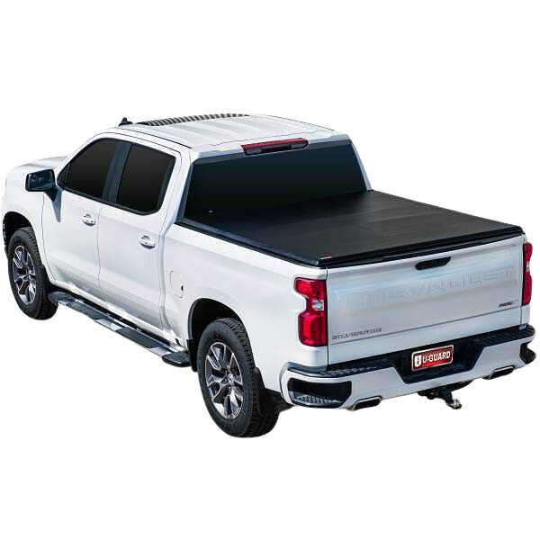 U-Guard Soft Tri-Fold Tonneau Cover | STF-1462 | for 14-18 Chevrolet Silverado 1500 / GMC Sierra 1500 /15-19 Silverado 2500/3500HD / 15-19 Sierra 2500/3500HD 6'7" Bed