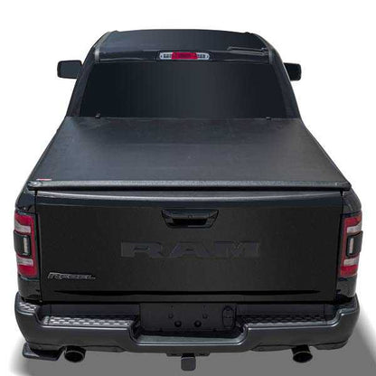 U-Guard Soft Tri-Fold Tonneau Cover | STF-3331 | for 09-18 Dodge Ram 1500 (Excl. Rambox) (Including 19-23 Ram 1500 Classic) / 03-23 Dodge Ram 2500/3500 excl. Rambox 6'4" Bed