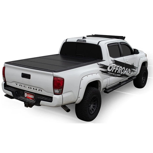 U-GUARD 5" Matte Black Powder-Coated Aluminum Running Boards | SX-5101 | for Nissan Frontier Crew Cab 05-23