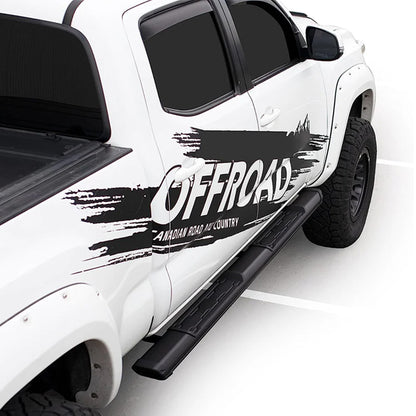 U-GUARD 5" Matte Black Powder-Coated Aluminum Running Boards | SX-1433 | for Chevy Silverado 1500 Double Cab 19-23/ Silverado 2500/3500 Double Cab 20-23 (Incl. Diesel models with DEF tank)