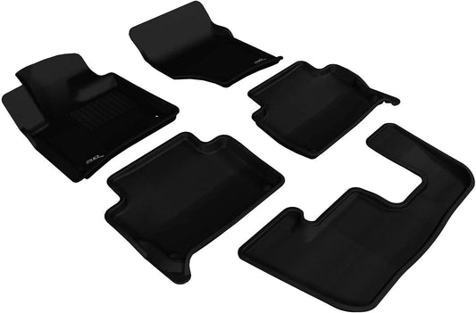 3D MAXpider Custom Fit Floor Liner Black for 2007-2015 AUDI Q7 / SQ7 All 3 Rows