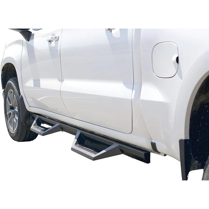 U-Guard Textured Black Drop Step Nerf Bars | SD-5101| for 2005-2023 Nissan Frontier Crew Cab