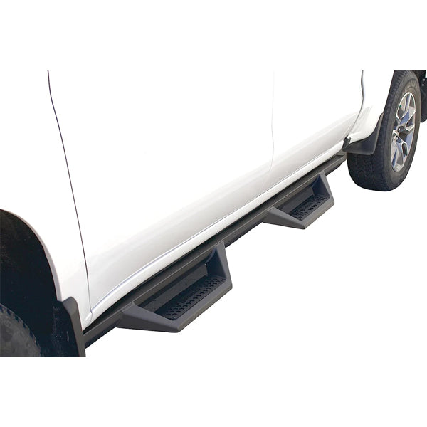 U-Guard Textured Black Drop Step Nerf Bars | SD-4206 | for 2016-2023 Toyota Tacoma Double Cab