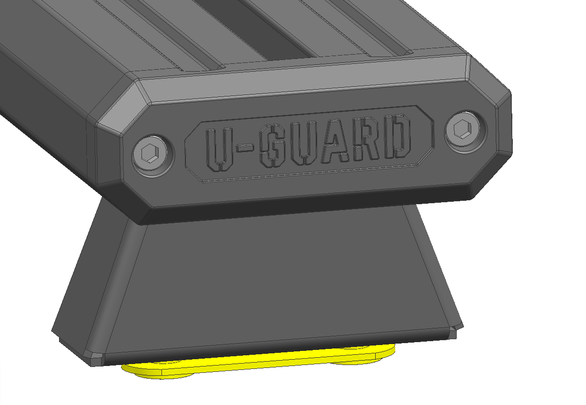 U-Guard Overland Series EL Cap Bed Cap Roof Bars (Pair)