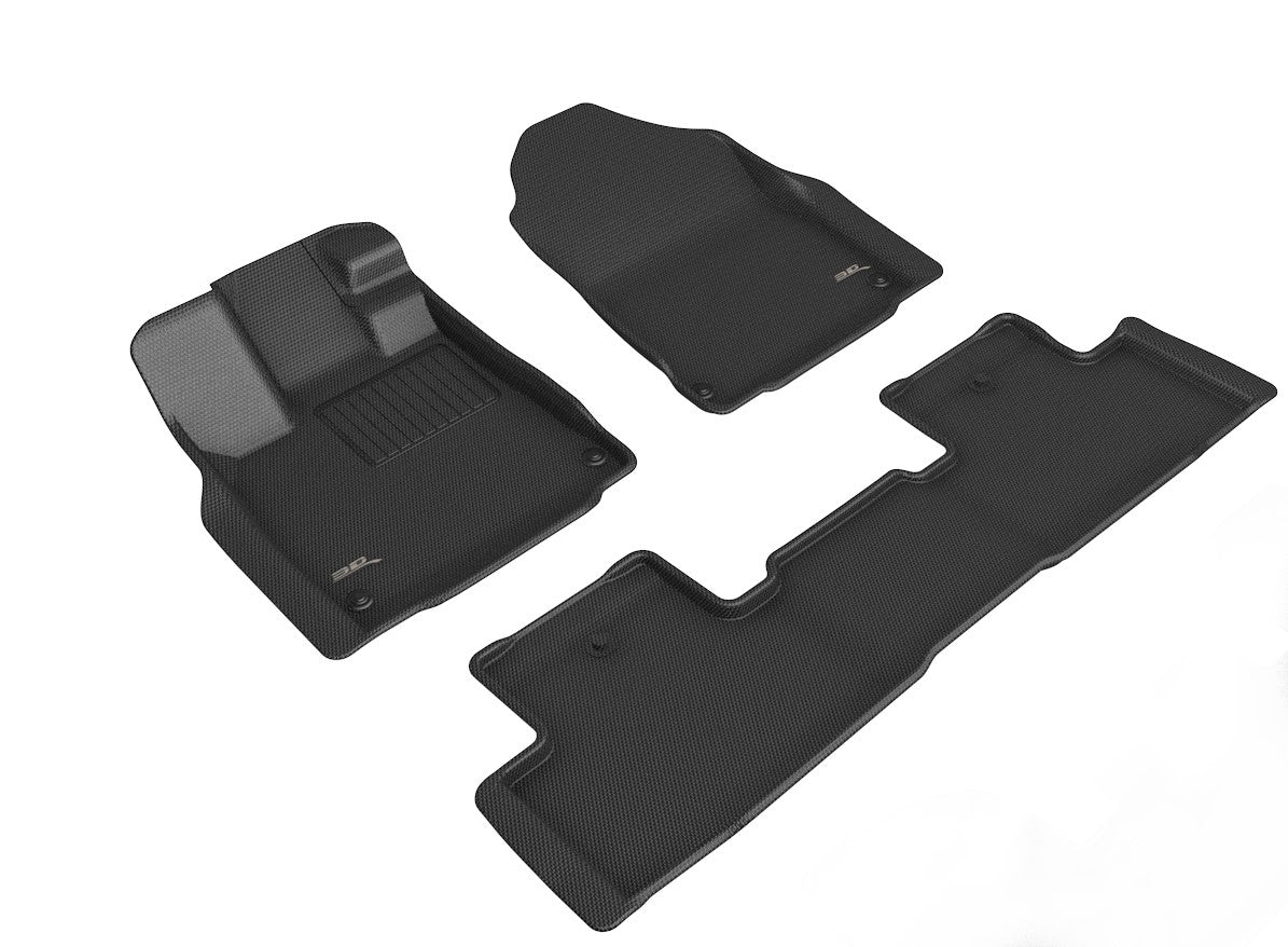 3D MAXpider Custom Fit Floor Liner Black for 2022-2023 ACURA MDX 1st and 2nd Rows