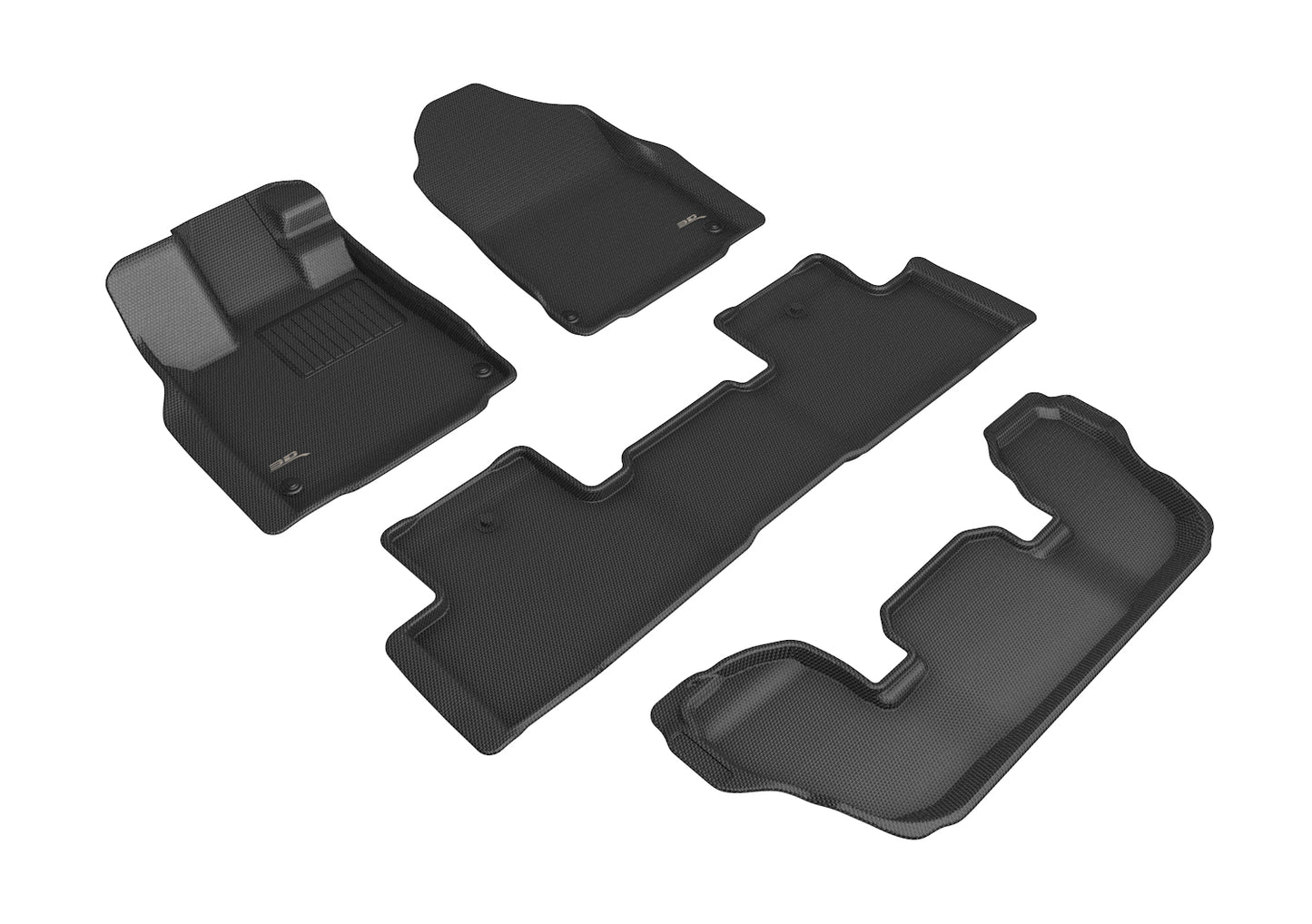 3D MAXpider Custom Fit Floor Liner Black for 2022-2023 ACURA MDX All 3 Rows