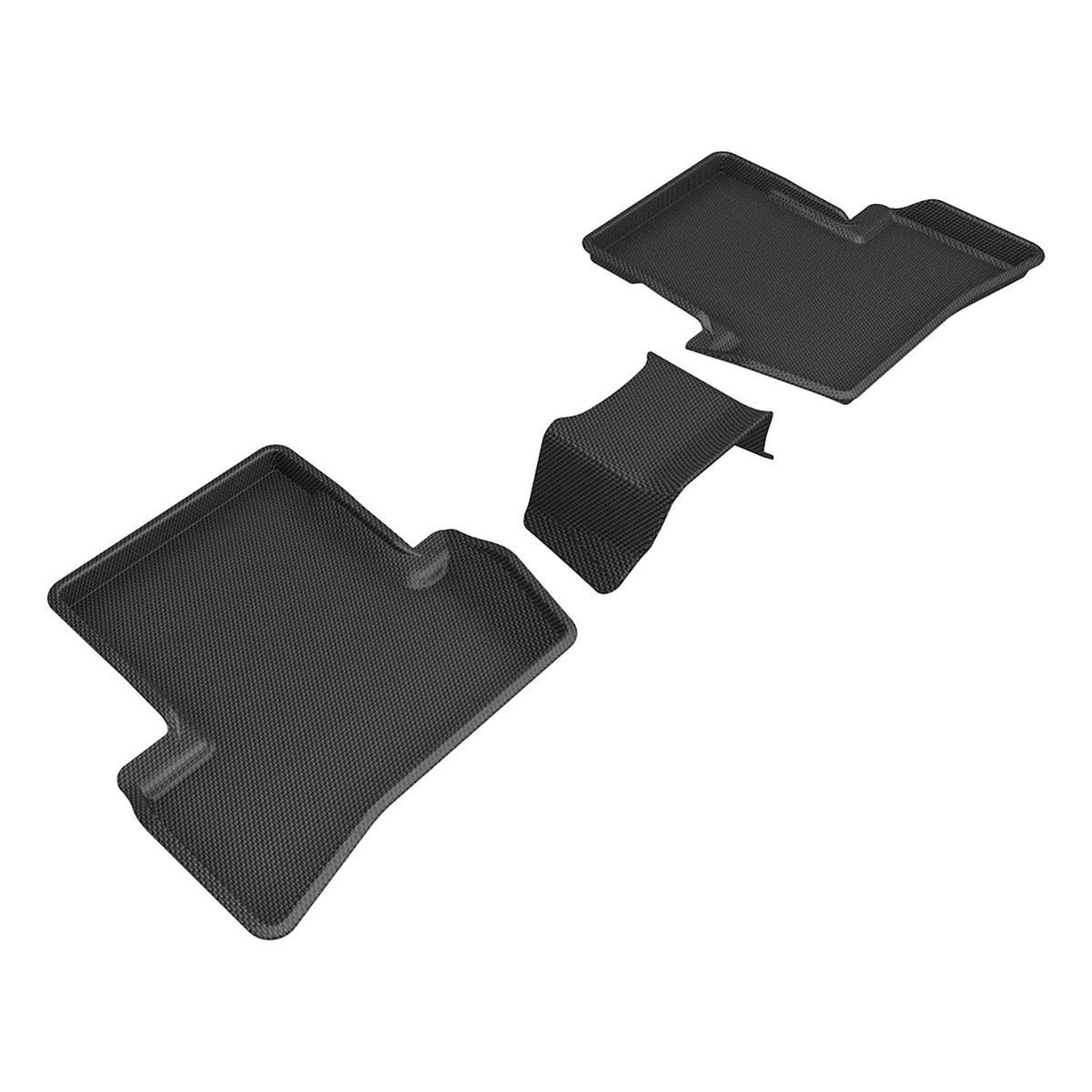 3D MAXpider Custom Fit Kagu Floor Mat (Black) Compatible with Acura TLX 2021-2025 - Second Row