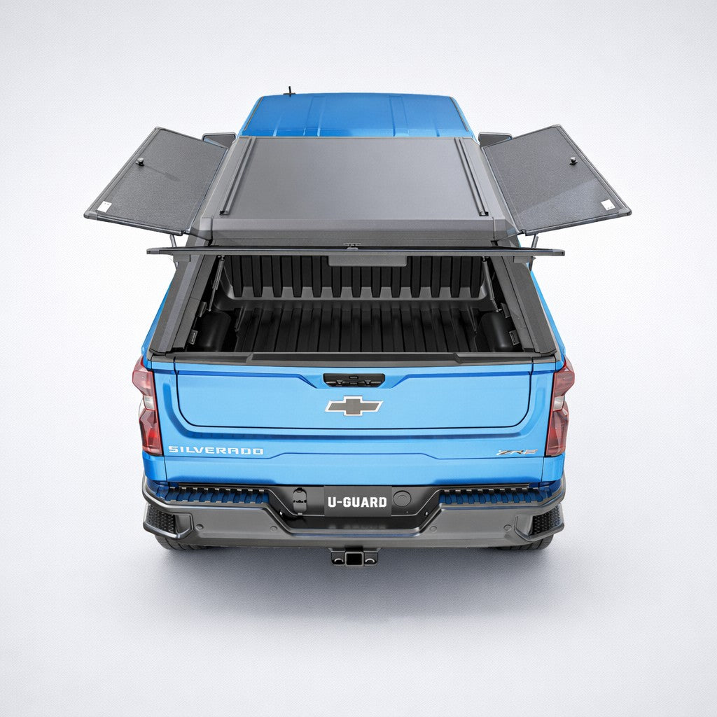 U-Guard Overland Series EL Cap (Chev / GMC - Silverado / Sierra 2019-2025 5'8" Bed) Truck Bed Cap