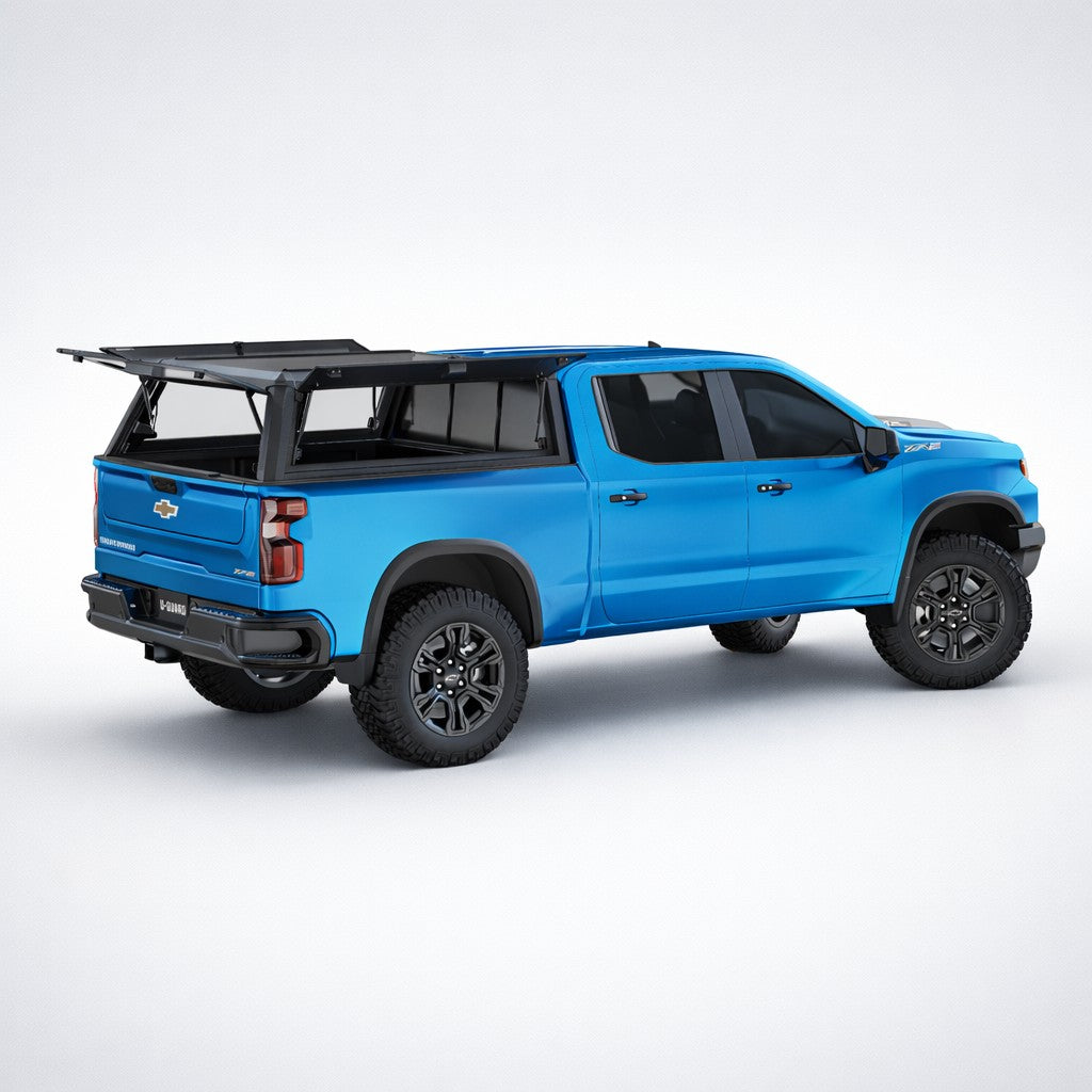 U-Guard Overland Series EL Cap  (Chev - GMC -Silverado / Sierra 2019-2025 6'7" Bed) Truck Bed Cap