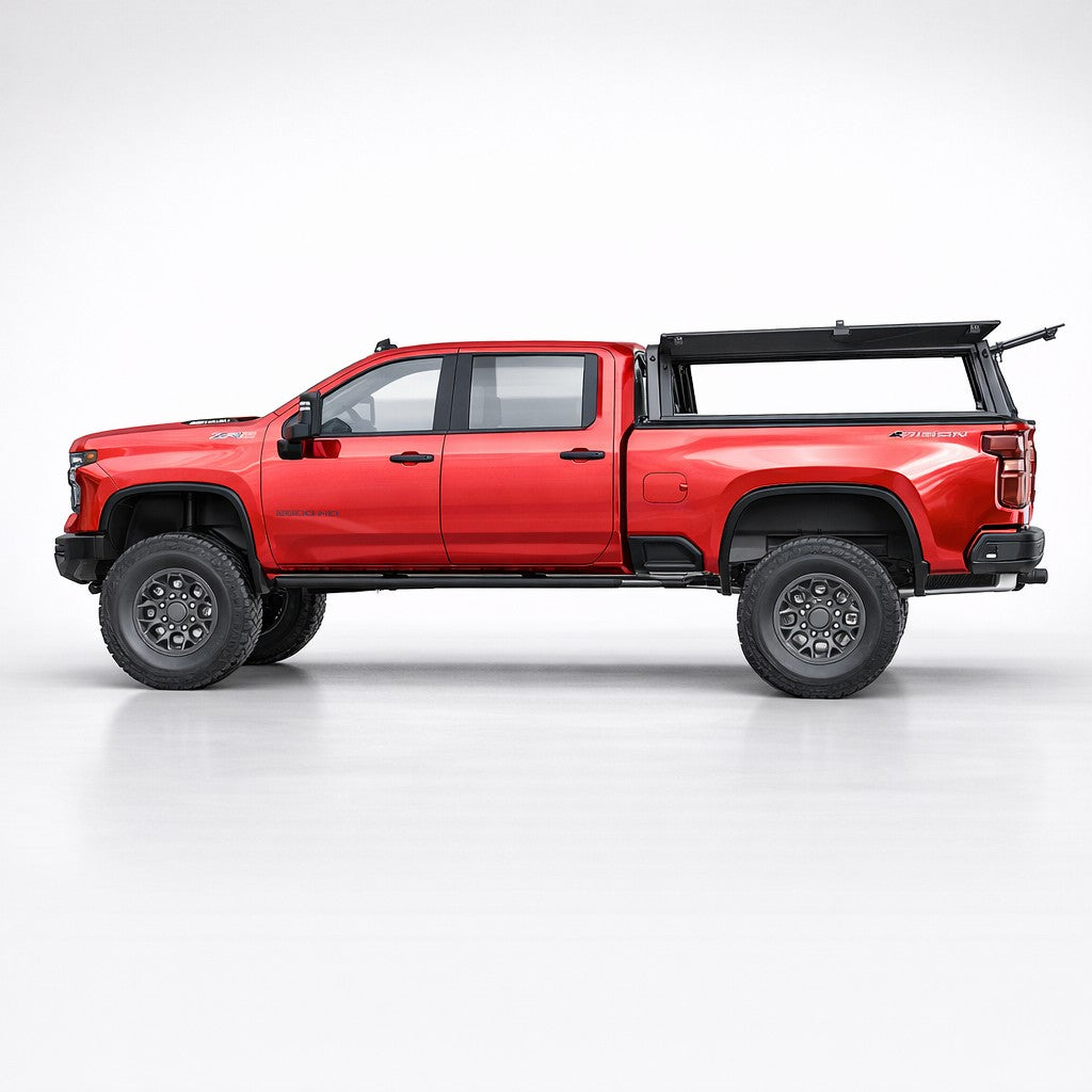 U-Guard Overland Series EL Cap (Chev / GMC -Silverado / Sierra 2500/3500 HD 6'9" Bed) Truck Bed Cap