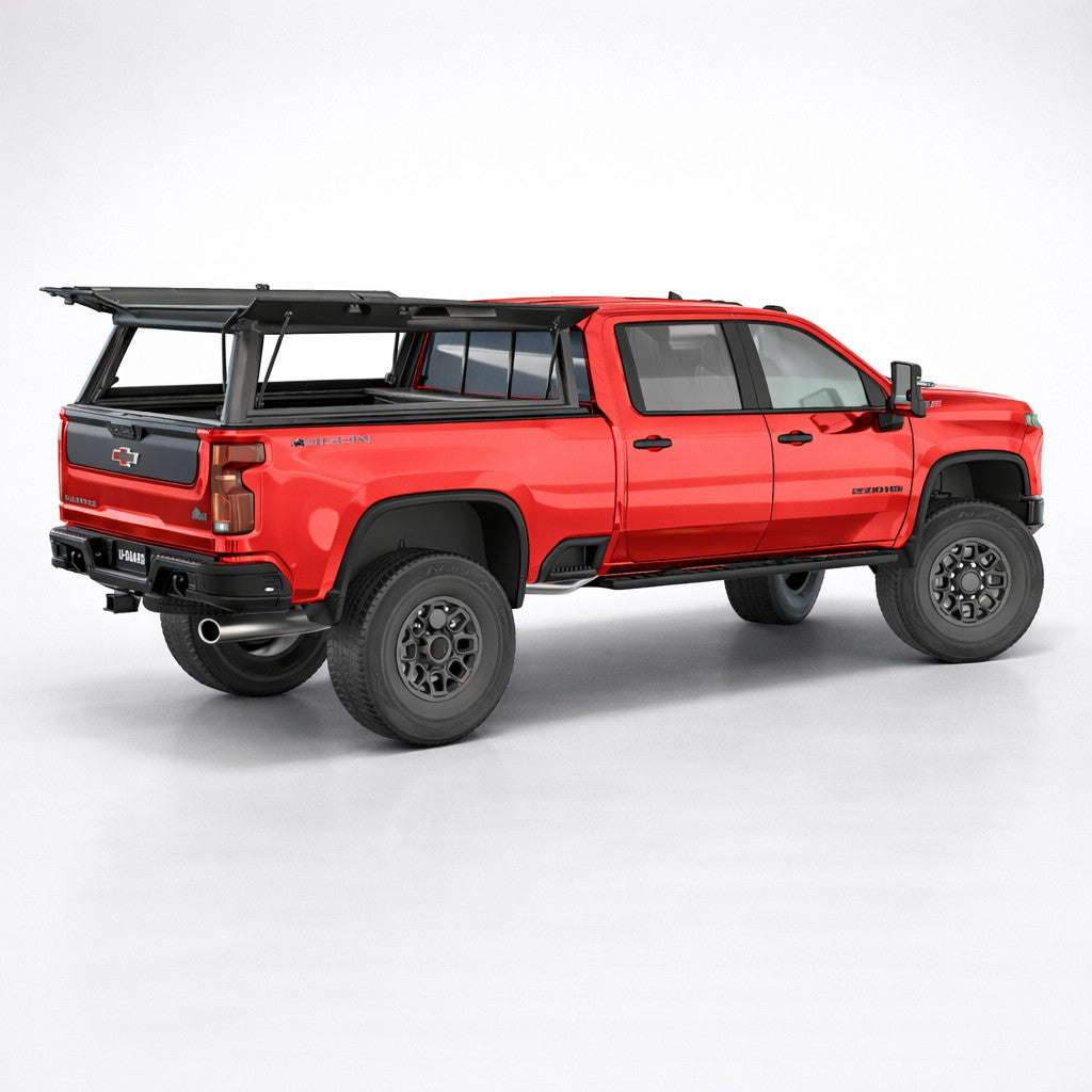 U-Guard Overland Series EL Cap (Chev / GMC -Silverado / Sierra 2500/3500 HD 6'9" Bed) Truck Bed Cap