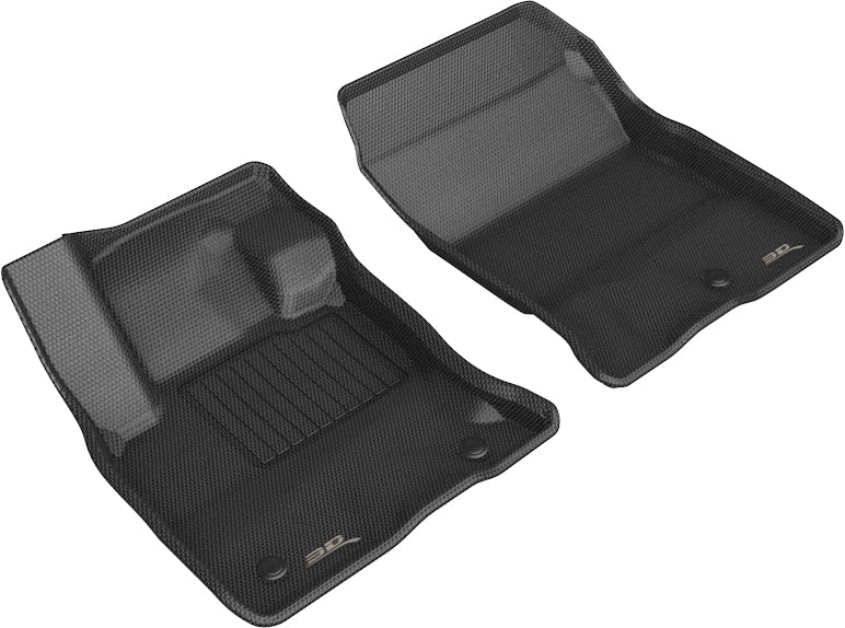 3D MAXpider Custom Fit Kagu Floor Mat (Black) Compatible with Ford Bronco Sport 2021-2023 - Front Row