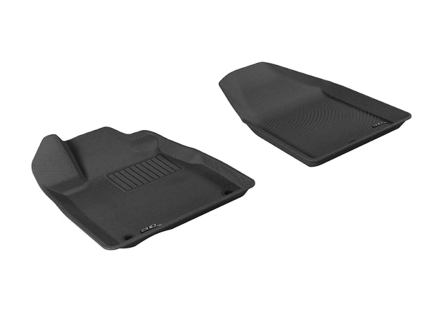 3D MAXpider Custom Fit Kagu Floor Mat (Black) for 2007-2013 Acura MDX - Front Row