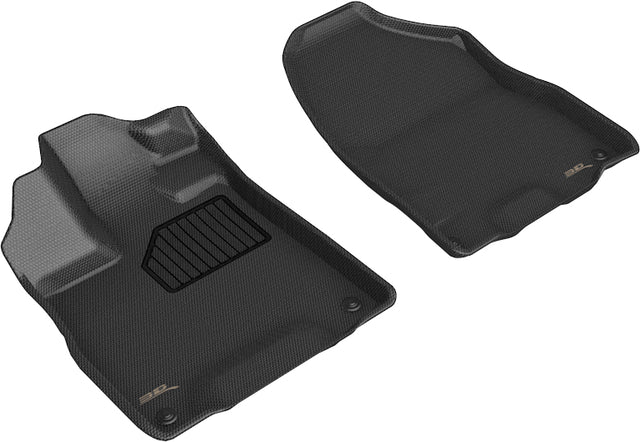 3D MAXpider Custom Fit Kagu Floor Mat (Black) Compatible with Acura MDX 2014-2020 - Front Row