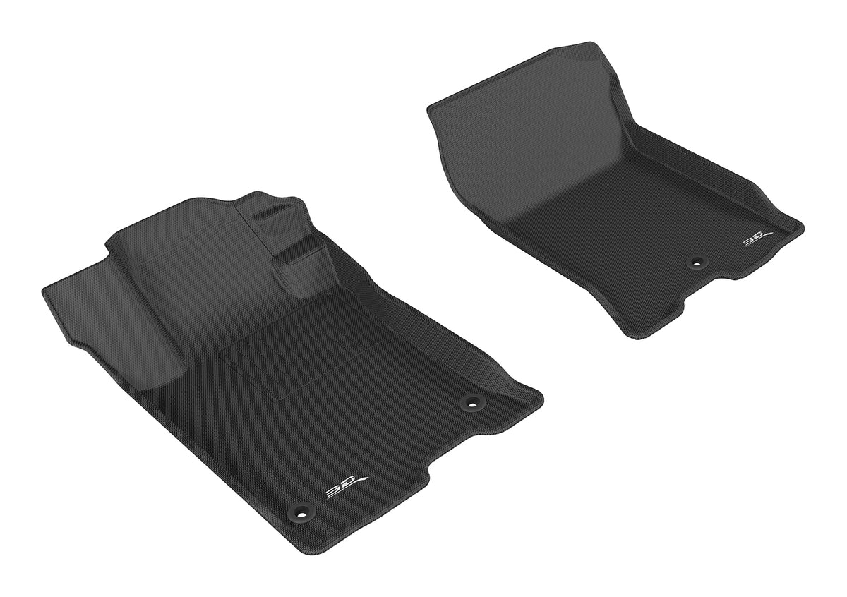 3D MAXpider Custom Fit Kagu Floor Mat (Black) Compatible with Acura TLX FWD 2015-2020 - Front Row