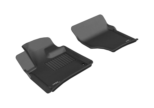 3D MAXpider Custom Fit All-Weather Floor Mat for Select Audi Q7 Models - Kagu Rubber (Black) 2007-2015 - Front Row
