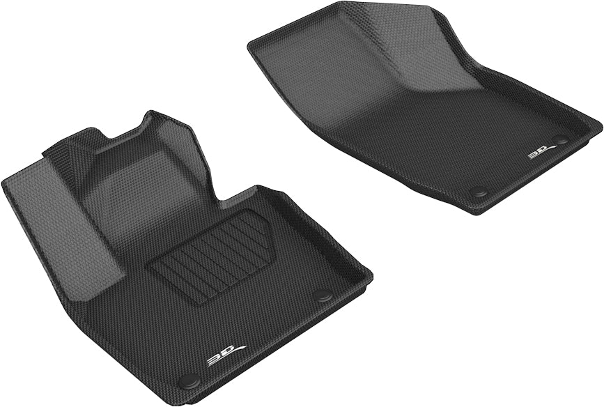 3D MAXpider Custom Fit All-Weather Floor Mat for Select Audi Q3 Models - Kagu Rubber (Black) 2015-2018 - Front Row