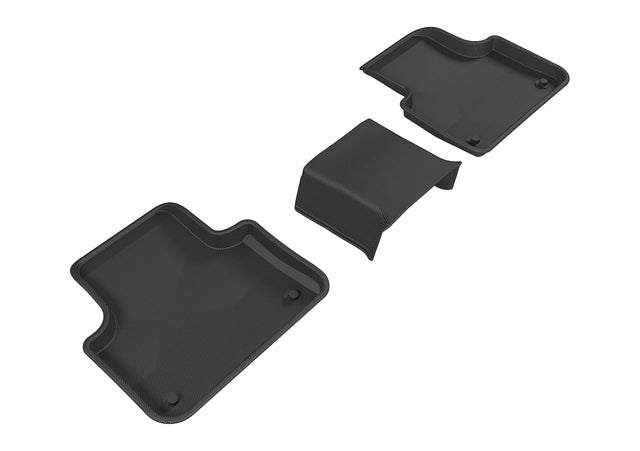 3D MAXpider Custom Fit Kagu Floor Mat (Black) Compatible with Audi Q7 (4M) 2017-2026/SQ7 (4M) 2020-2026/Q8 2019-2026/SQ8/RS Q8 2020-2026 - Second Row