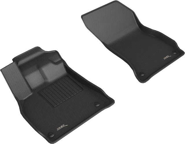 3D MAXpider Custom Fit Kagu Floor Mat (Black) Compatible with Audi Q5 2018-2024 / Audi Q5 Phev 2018-2024 - Front Row