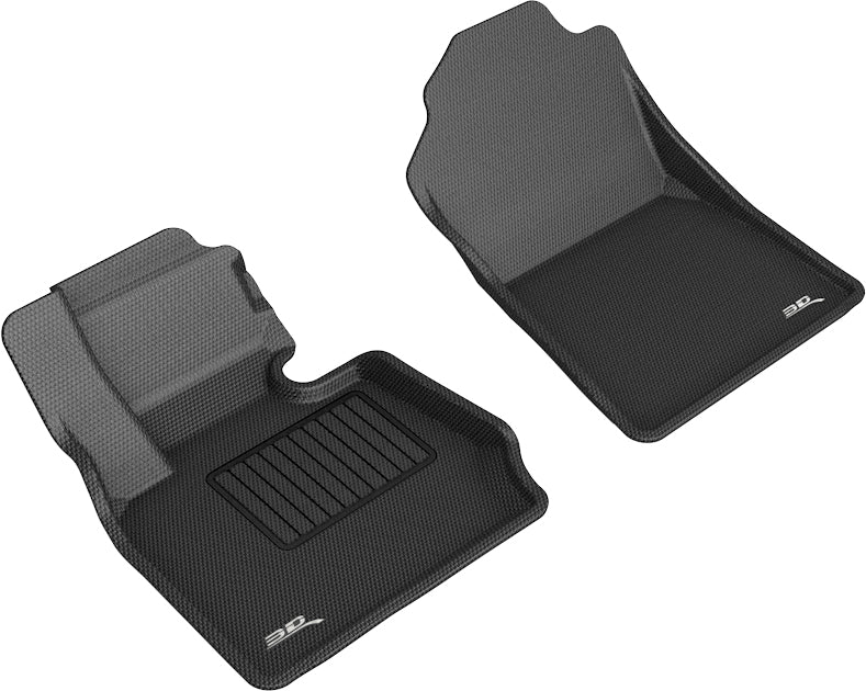 3D MAXpider Custom Fit All-Weather Floor Mat for Select BMW X3 (F25)/ X4 (F26) Models - Kagu Rubber (Black) - Front Row