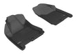 3D MAXpider Custom Fit All-Weather Floor Mat for Select Cadillac SRX Models - Kagu Rubber (Black) 2010-2016 - Front Row