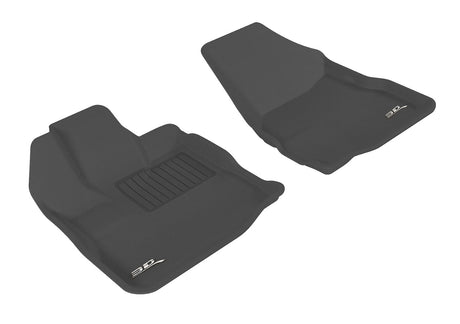 3D MAXpider Custom Fit All-Weather Floor Mat for Select Chevrolet Equinox/GMC Terrain Models - Kagu Rubber (Black) 2010-2017 - Front Row