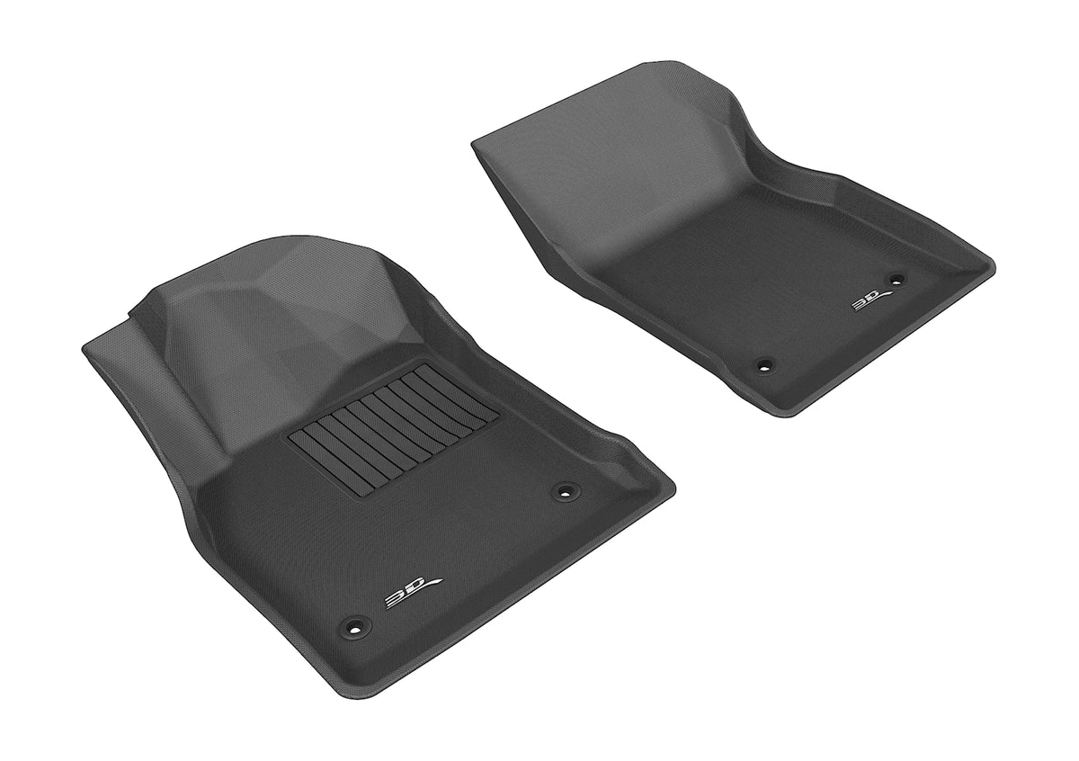 3D MAXpider Custom Fit Kagu Floor Mat (Black) Compatible with Chevrolet Cruze 2011-2015 / Chevrolet Cruze Limited 2016 - Front Row