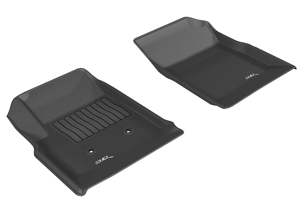 3D MAXpider Custom Fit Kagu Floor Mat (Black) Compatible with GMC Canyon 2023-2024 - Front Row