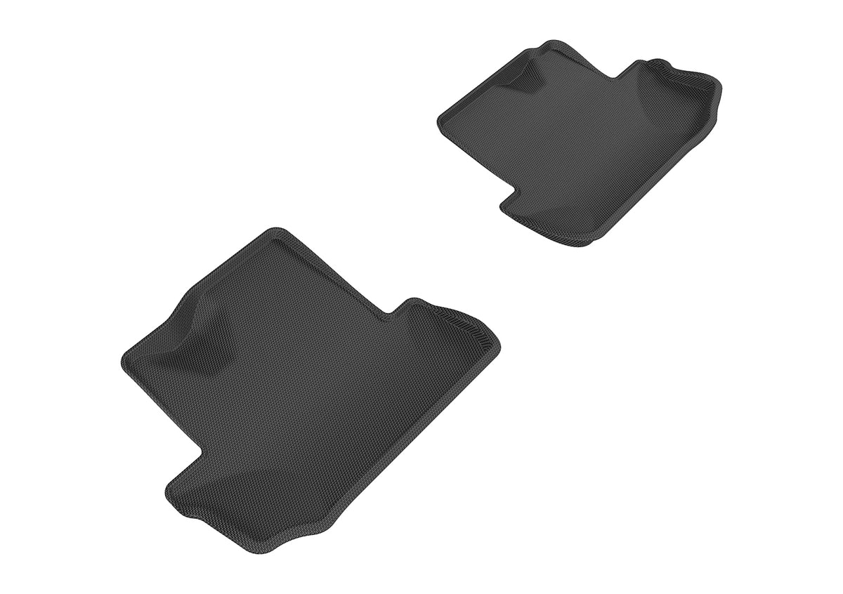 3D MAXpider Custom Fit All-Weather Floor Mat for Select Chevrolet Camaro Models - Kagu Rubber (Black) 2016-2024 - Second Row