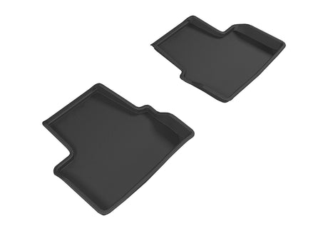 3D MAXpider Custom Fit All-Weather Floor Mat for Select Chevrolet Volt Models - Kagu Rubber (Black) 2016-2019 - Second Row