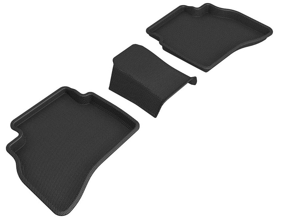 3D MAXpider Custom Fit Kagu Floor Mat (Black) Compatible with Chevrolet Trailblazer FWD 2021-2025 - Second Row